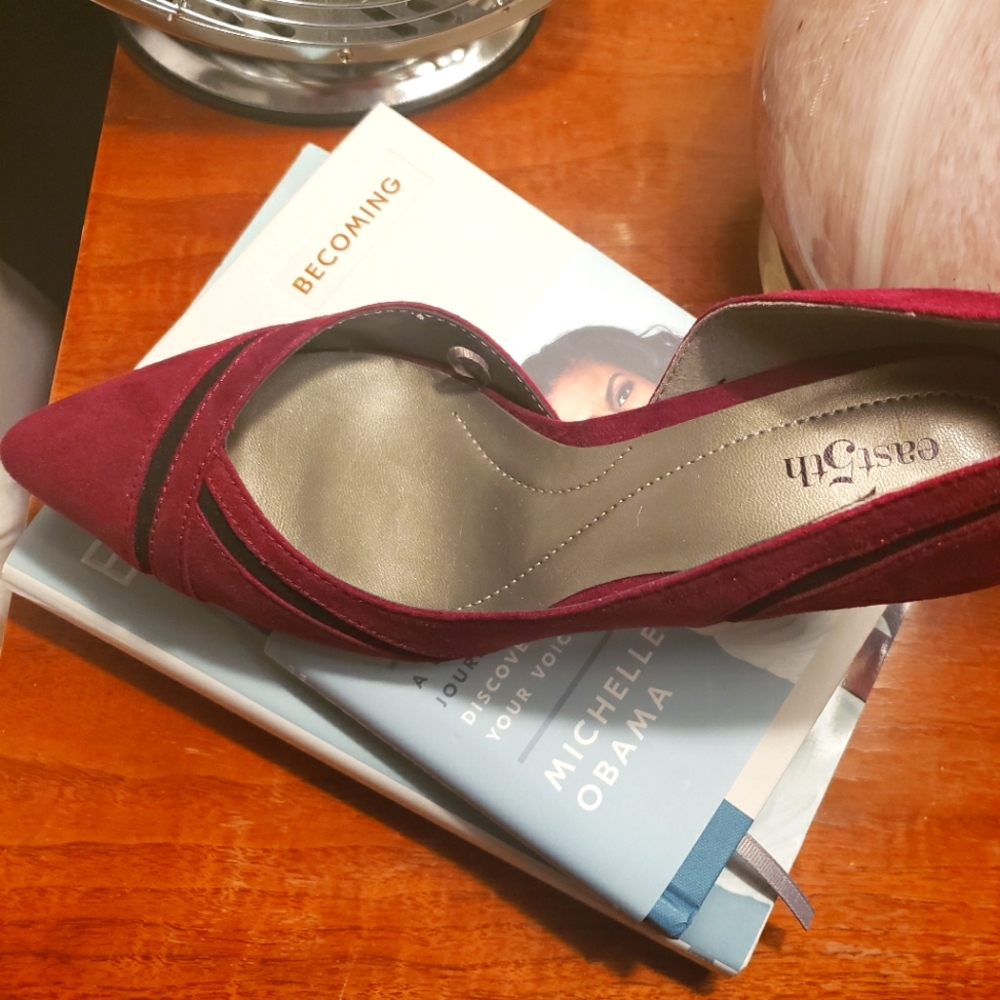 Wine D'Orsay Heels